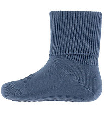 GoBabyGo Socks - Noos - Bamboo - Non-Slip Socks - Stone Blue