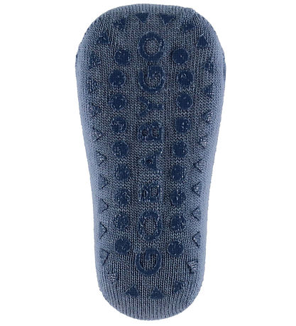 GoBabyGo Socks - Noos - Wool - Non Slip Socks - Stone Blue