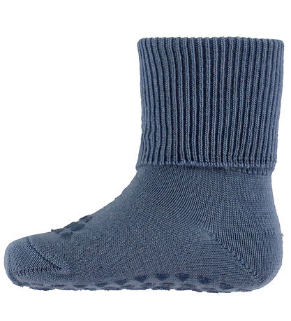 GoBabyGo Socks - Noos - Wool - Non Slip Socks - Stone Blue