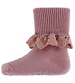 GoBabyGo Socks - Wool - Non-Slip Socks - Woodrose