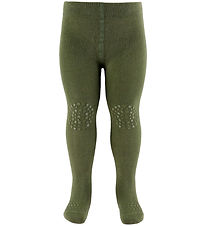 GoBabyGo Tights - Non-Slip - Bamboo - Deep Lichen Green