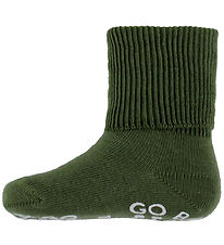GoBabyGo Socken - Rutschfest - Olivin
