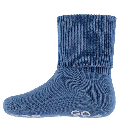 GoBabyGo Socks - Non-Slip - Demin Blue