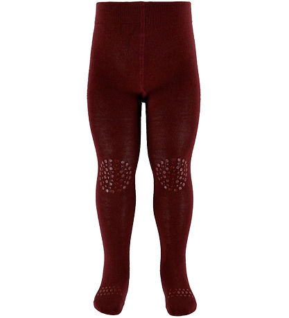 GoBabyGo Tights - Non-Slip - Wool - Wine Red