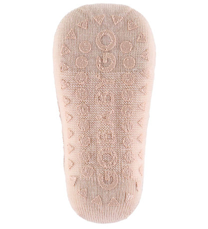 GoBabyGo Tights - Non-Slip - Noos - Wool - Rose Dust