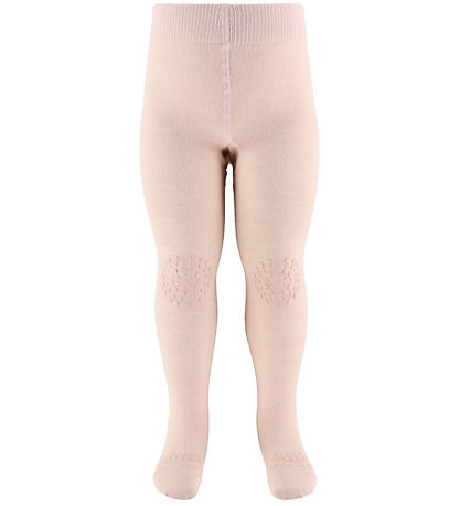 GoBabyGo Tights - Non-Slip - Noos - Wool - Rose Dust