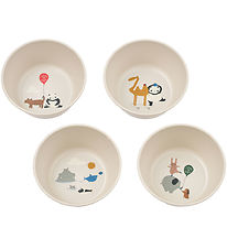 Liewood Bowls - 4-Pack - Cees - Around The World/Sandy