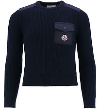 Moncler Blouse - Wool - Navy