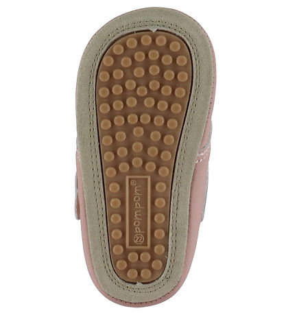 Chaussures en cuir à semelle souple Pom Pom - Débutants Velcro - Chaussures en cuir à semelle souple Pom Pom - Débutants Velcro -
