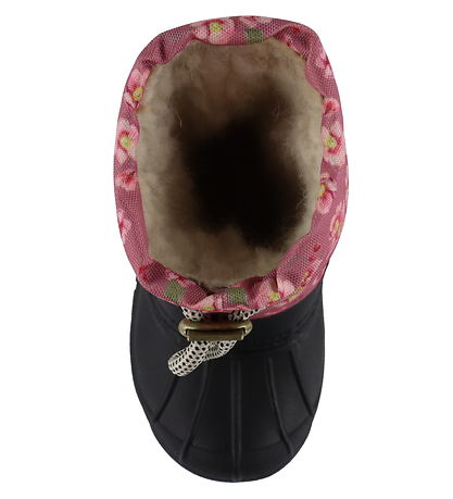 Pom Pom Winter Boots - PmWill - Autumn Anemone AOP