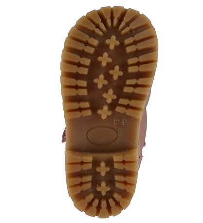 Pom Pom Winter Boots w. Lining - Dark Rose