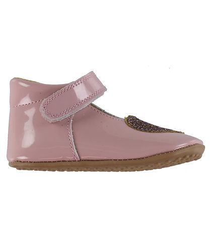 Pom Pom Babyschoen - Ballerina Heart - Dusty Rose Octrooi