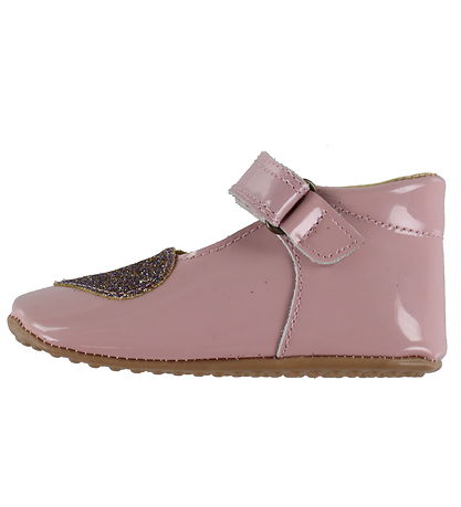 Pom Pom Babyschoen - Ballerina Heart - Dusty Rose Octrooi