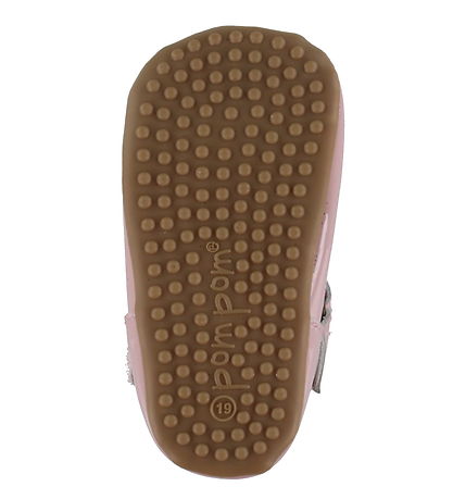 Pom Pom Babyschoen - Ballerina Heart - Dusty Rose Octrooi
