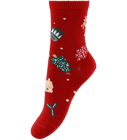 Chaussettes Name It - 3 Pack - NmnVismas - Rouge bouffon/Marine 