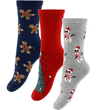 Name It Socken - 3er-Pack - NmnriChristmas - Navy Blazer/Grey Me Name It Socken - 3er-Pack - NmnriChristmas - Navy Blazer/Grey Me
