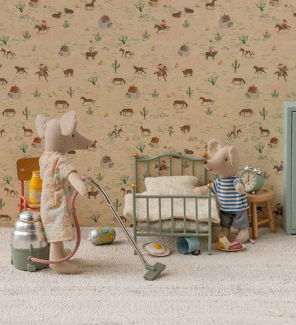 Maileg Vintage bed - Mouse - Mint