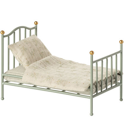 Maileg Vintage bed - Mouse - Mint