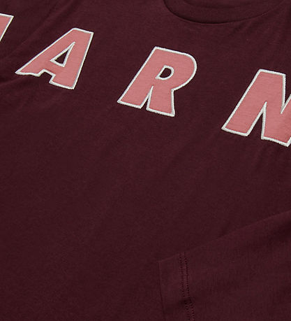 Marni Bluse - Berry Marmelade m. Logo Marni Bluse - Berry Marmelade m. Logo