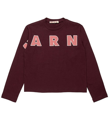 Marni Bluse - Berry Marmelade m. Logo Marni Bluse - Berry Marmelade m. Logo
