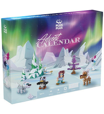 Plus-Plus Advent Calendar - Santa's Northern Lights Adventure - 