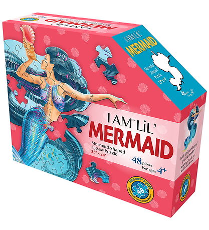 Madd Capp Puzzles Púsluspil - I Am LiL' Mermaid - 48 Kubbar