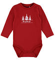 Name It Bodysuit l/s - NbnRajul - Jester Red/Christmas