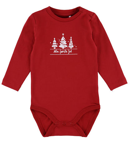 Body m/l Name It - NbnRajul - Rouge bouffon/Noël Body m/l Name It - NbnRajul - Rouge bouffon/Noël