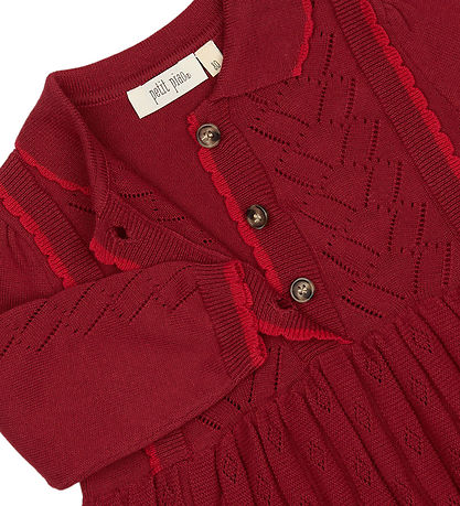 Robe Petit Piao - Pointelle - Tricoté - PPDaimi - Vélo Rouge Robe Petit Piao - Pointelle - Tricoté - PPDaimi - Vélo Rouge