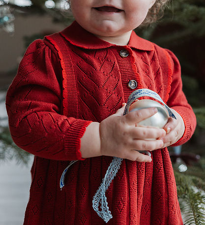 Robe Petit Piao - Pointelle - Tricoté - PPDaimi - Vélo Rouge Robe Petit Piao - Pointelle - Tricoté - PPDaimi - Vélo Rouge