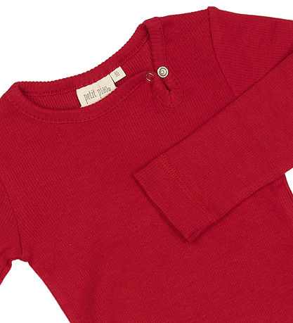 Petit Piao Bodysuit l/s - Rib - Modal - Jet Ed