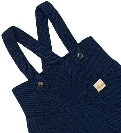 Petit Piao Trousers w. Suspenders - PPDay - Knitted - Navy