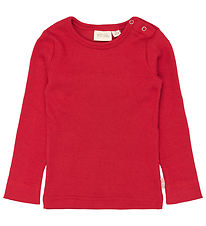 Petit Piao Blouse - Rib - Modaal - Jet Rood Petit Piao Blouse - Rib - Modaal - Jet Rood