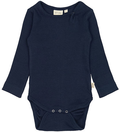 Petit Piao Bodysuit l/s - Rib - Modal - Dress Blues