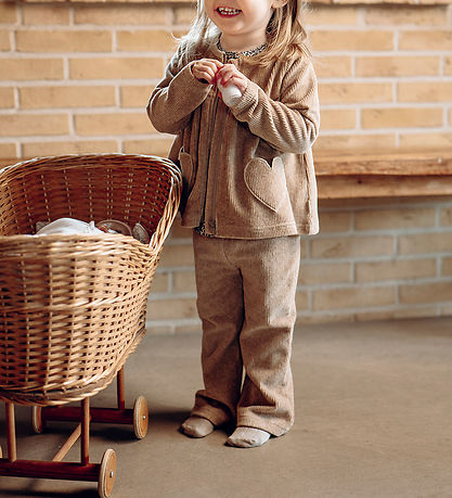 Hust and Claire Trousers - HCThilde - Velvet - Biscuit