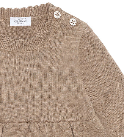 Hust and Claire Dress - HCKlara - Knitted - Biscuit