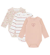 Hust and Claire Bodysuit l/s - 3-Pack - HCBella - Tugby Tan