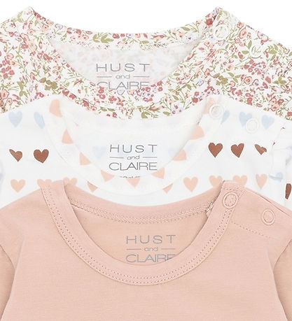 Hust and Claire Bodysuit l/s - 3-Pack - HCBella - Tugby Tan