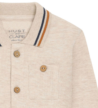 Hust and Claire Bodysuit l/s - HCBoye - Wheat Melange
