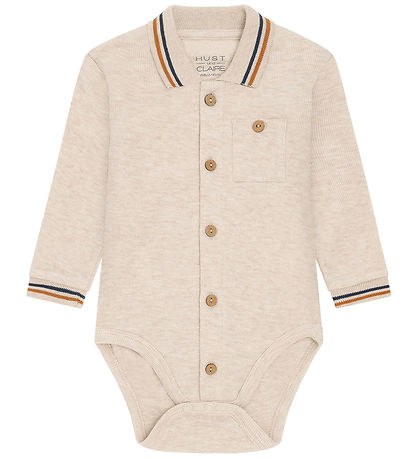 Hust and Claire Bodysuit l/s - HCBoye - Wheat Melange