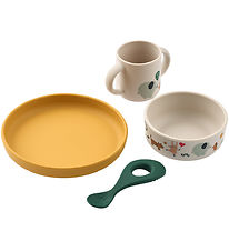 Liewood Dinner Set - Silicone - 4 Parts - Vivi - Around The Worl