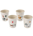Liewood Cups - 4-Pack - Lana - Around The World/Sandy