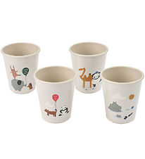 Liewood Cups - 4-Pack - Lana - Around The World/Sandy