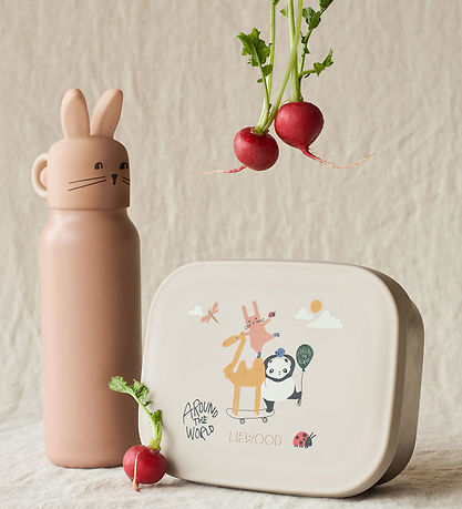 Liewood Nestisbox - Sílikon/Stál - Arthur - Um allan heim/San