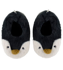 Liewood Slippers - Aviaja Penguin - Sandy/Dark Grey