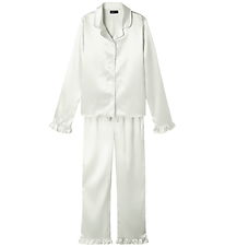LMTD Pajama Set Set - NlfNightys - White Alyssum