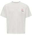 Kids Only T-shirt - Noos - KogBillie - Light Grey Melange/Collag