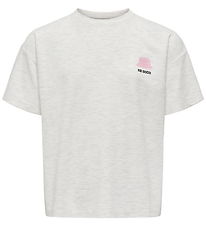 Kids Only T-shirt - Noos - KogBillie - Light Grey Melange/Collag