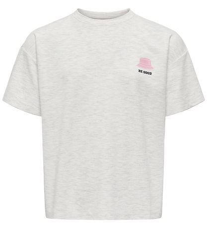 Kids Only T-shirt - Noos - KogBillie - Light Grey Melange/Collag