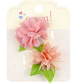 Souza Haarelastiekjes - 4 st. - Bloemen - Roze
